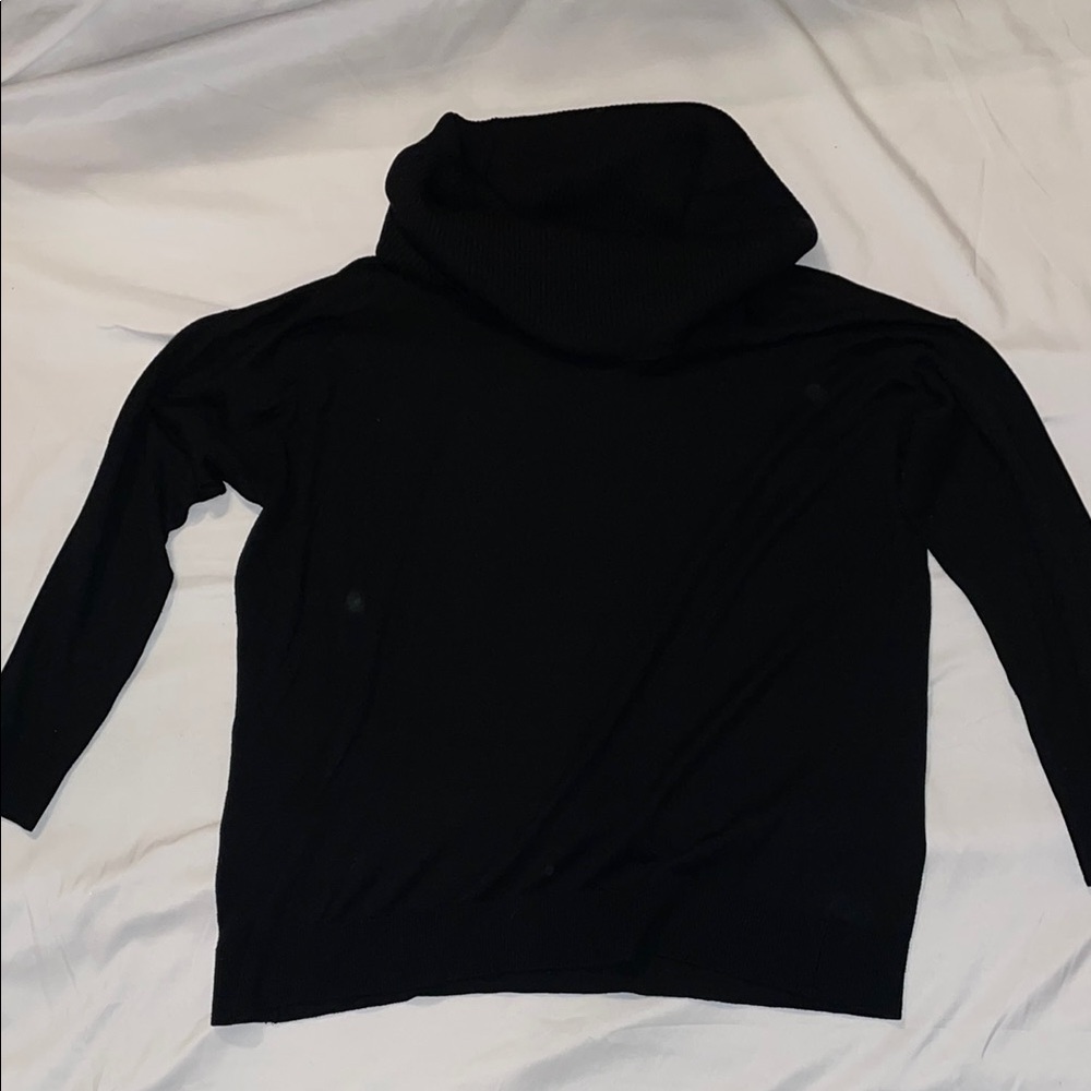 Women's Black Turtleneck Sweater